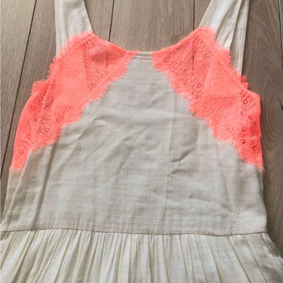 Free People Georgia Lace Dress in Cream & Orange Size 0 - Picture 6 of 16